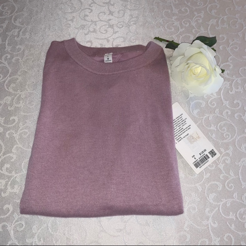 Lululemon Cashmere Open Back Pull Over Sweater New With Tags - Picture 12 of 14